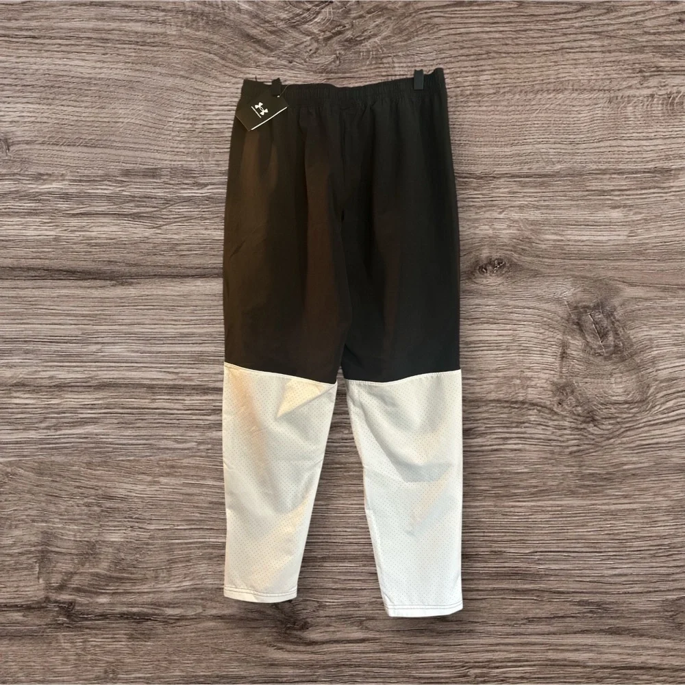 Under Armour Boys XL Rival Stretch Woven Pants Black White Ankle Zip NWT